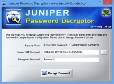 Juniper Encrypted Password Crack 1